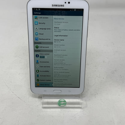 WiFi Only Samsung Tablet SM-T217S 7.0" 16GB White