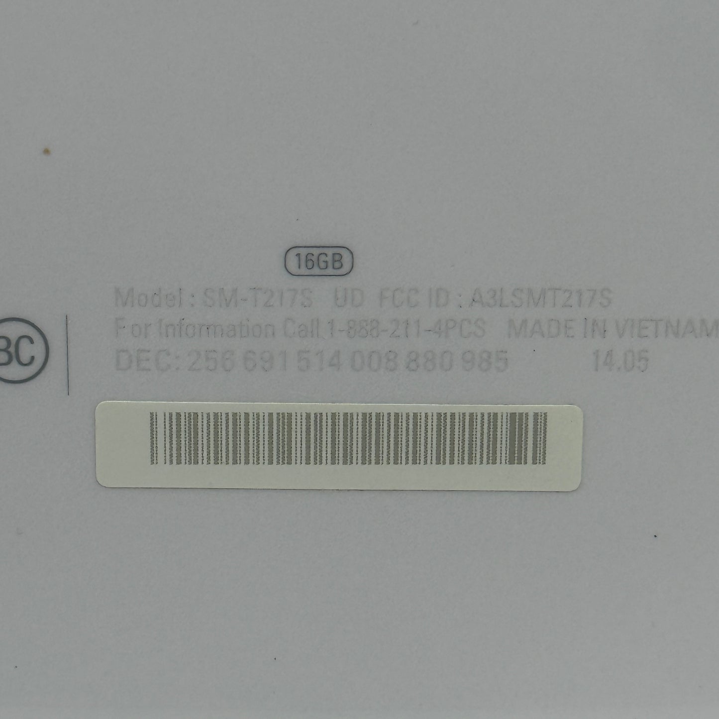 WiFi Only Samsung Tablet SM-T217S 7.0" 16GB White