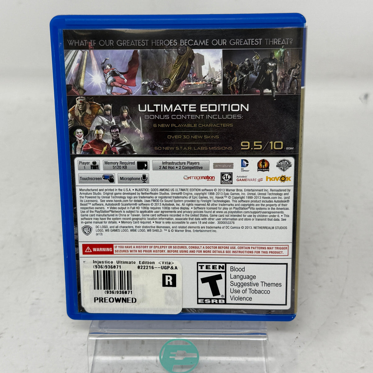 Injustice: Gods Among Us [Ultimate Edition] (Sony PlayStation Vita PS Vita, 2013