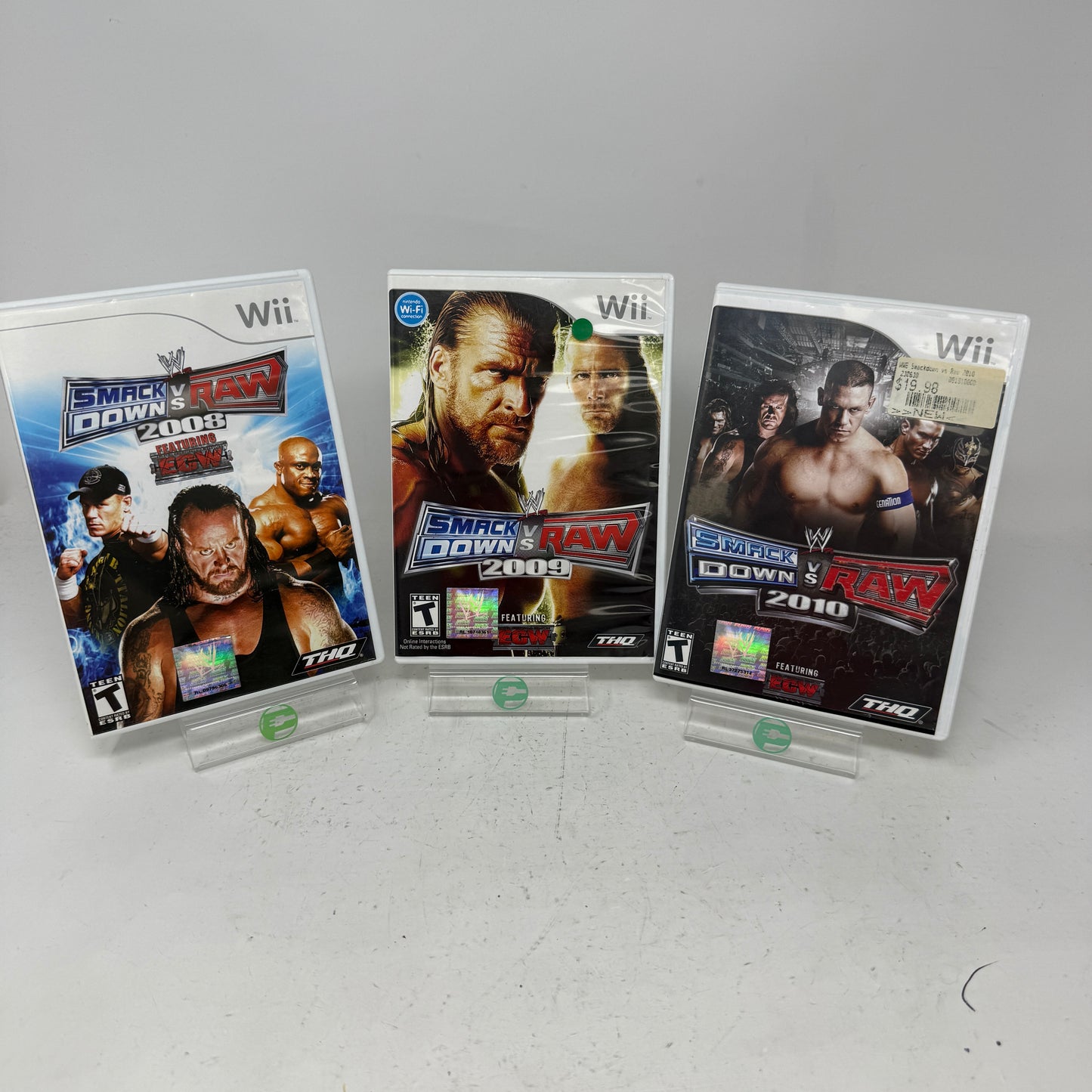 Lot of 3 Nintendo Nintendo Wii Games- WWE