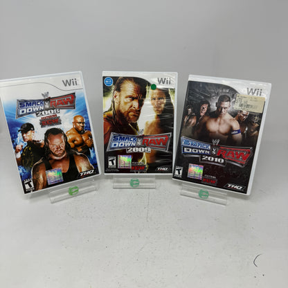 Lot of 3 Nintendo Nintendo Wii Games- WWE