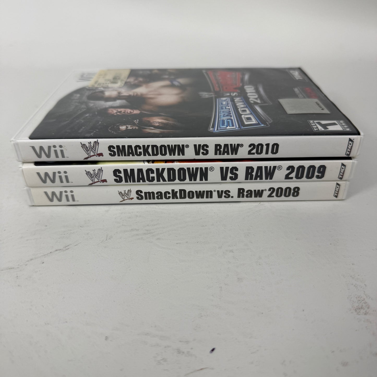 Lot of 3 Nintendo Nintendo Wii Games- WWE