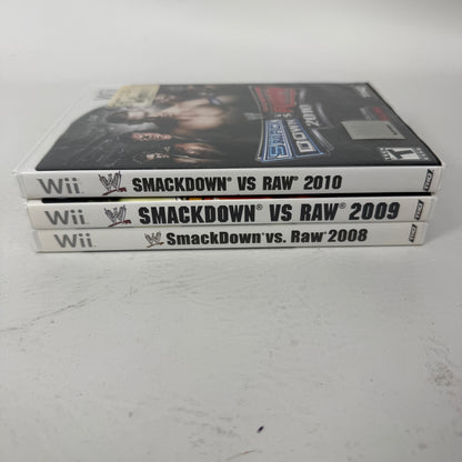 Lot of 3 Nintendo Nintendo Wii Games- WWE