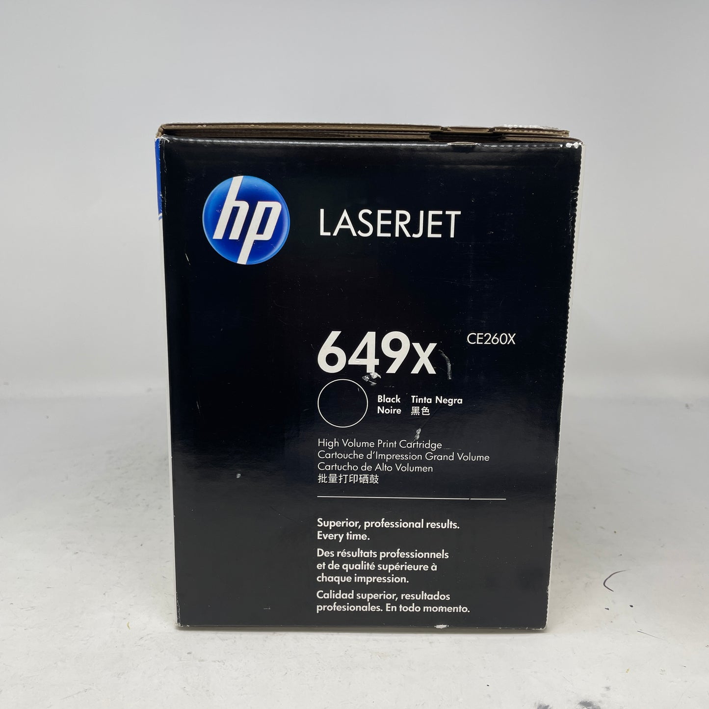 New HP 649X LaserJet Black/Tinta/Negra/Noire Printer Toner Cartridges 4 Pack CE260X