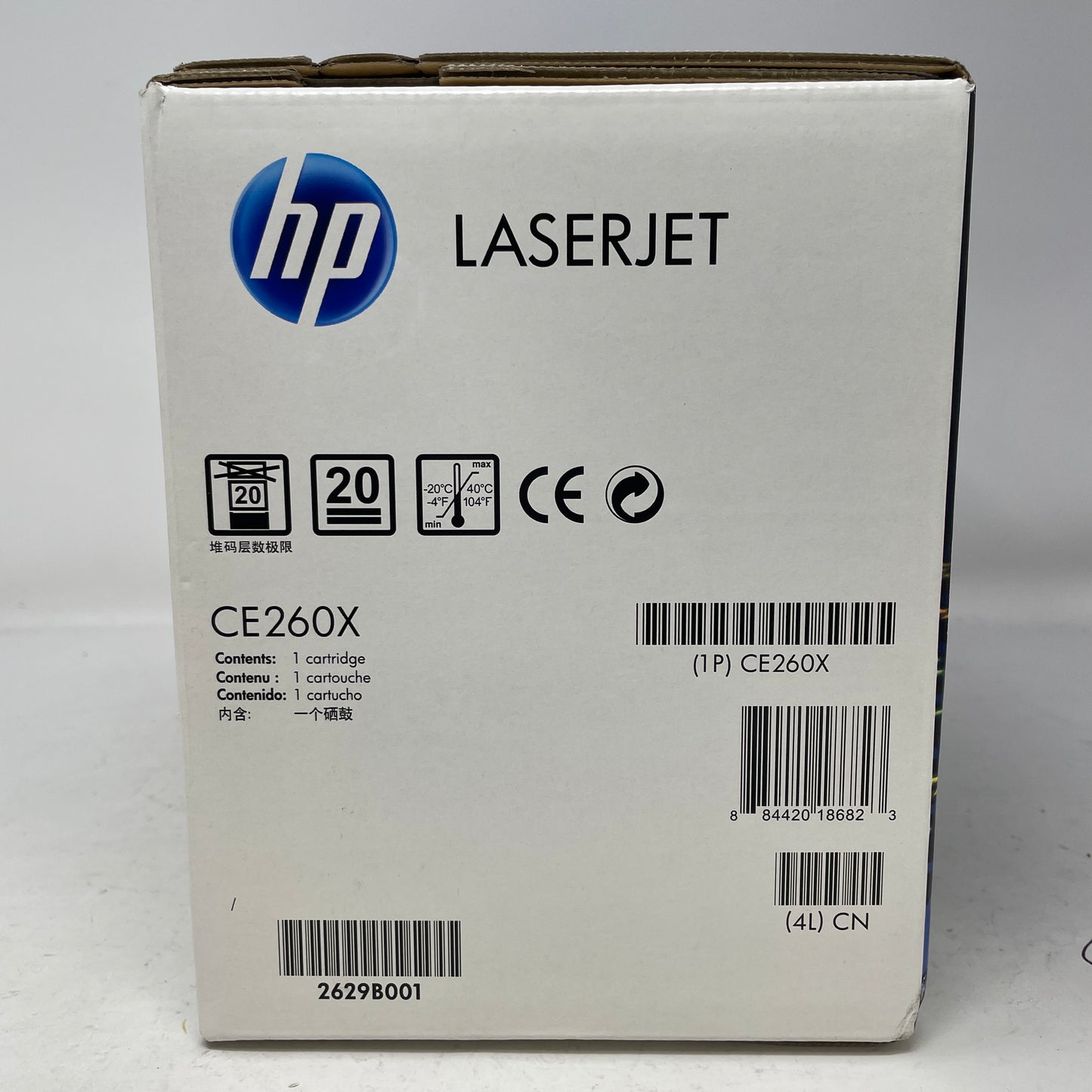 New HP 649X LaserJet Black/Tinta/Negra/Noire Printer Toner Cartridges 4 Pack CE260X