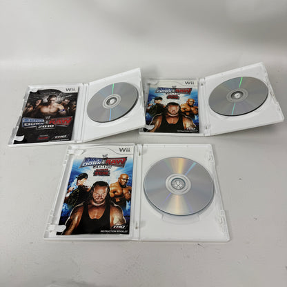 Lot of 3 Nintendo Nintendo Wii Games- WWE