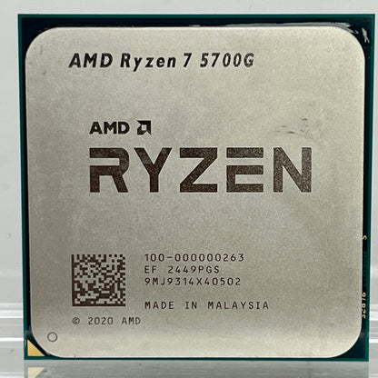 AMD Ryzen 7 5700G 3.80GHz 8 Core 100-000000263 16 Thread AM4