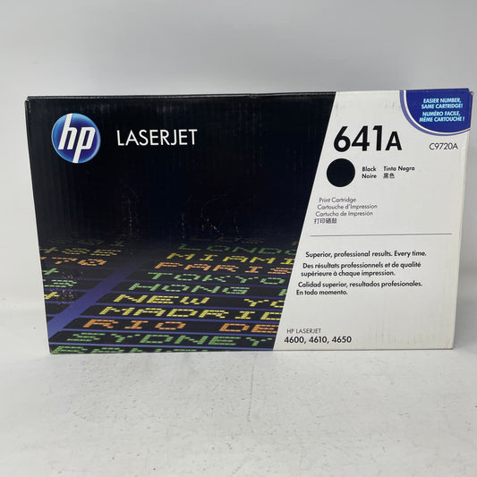 New HP LaserJet 641A Black Toner Cartridge C9720A