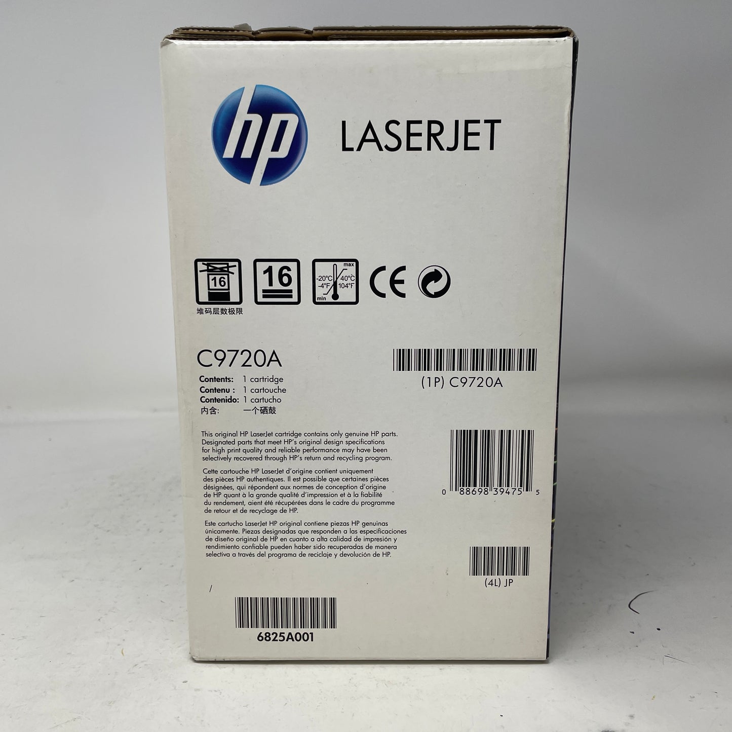 New HP LaserJet 641A Black Toner Cartridge C9720A