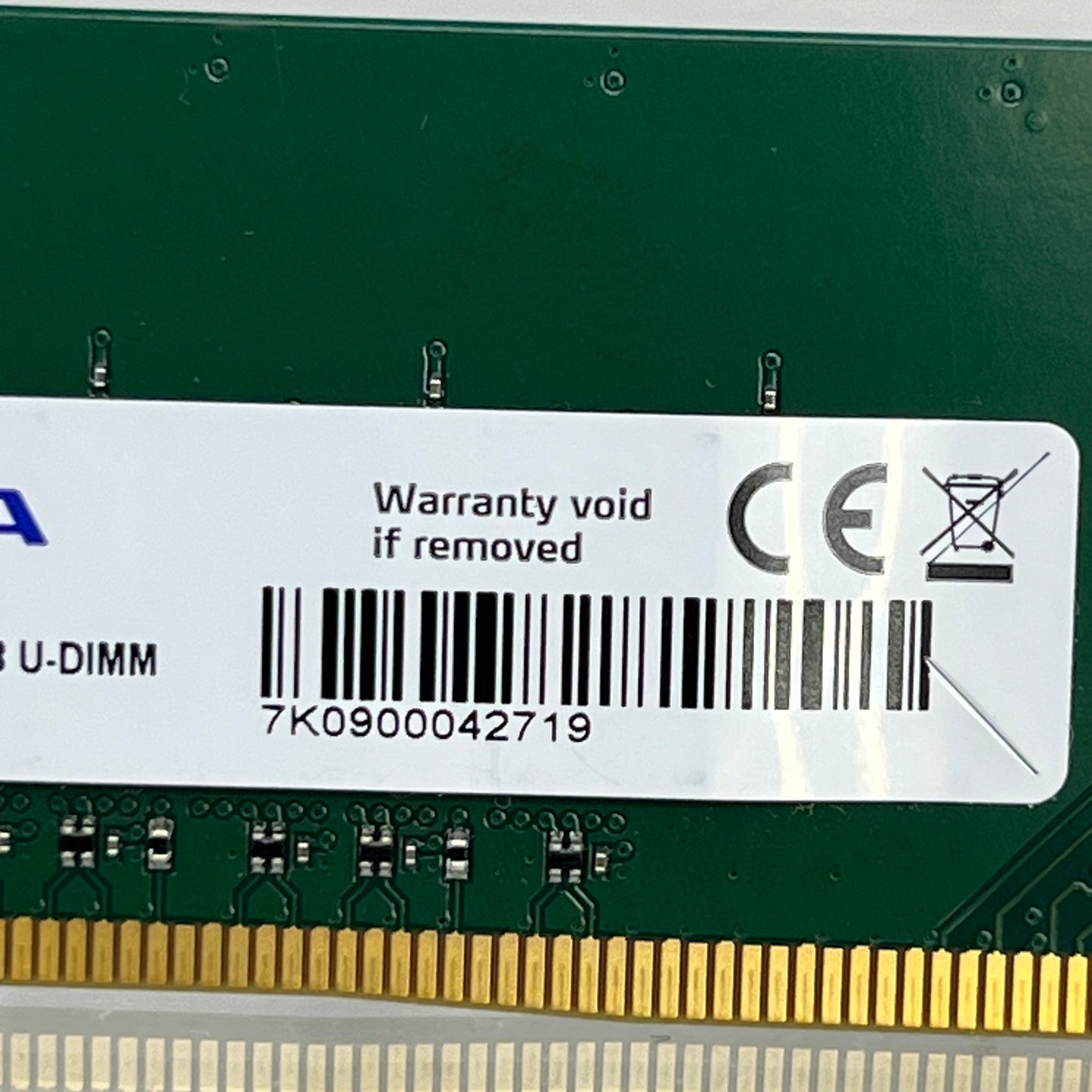 ADATA AD4U266638G19-B 8GB (1x8GB) RAM DDR4 2666MHz