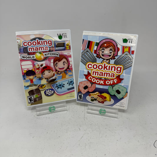 Lot of 2  Games Nintendo Wii- Mama Cooking