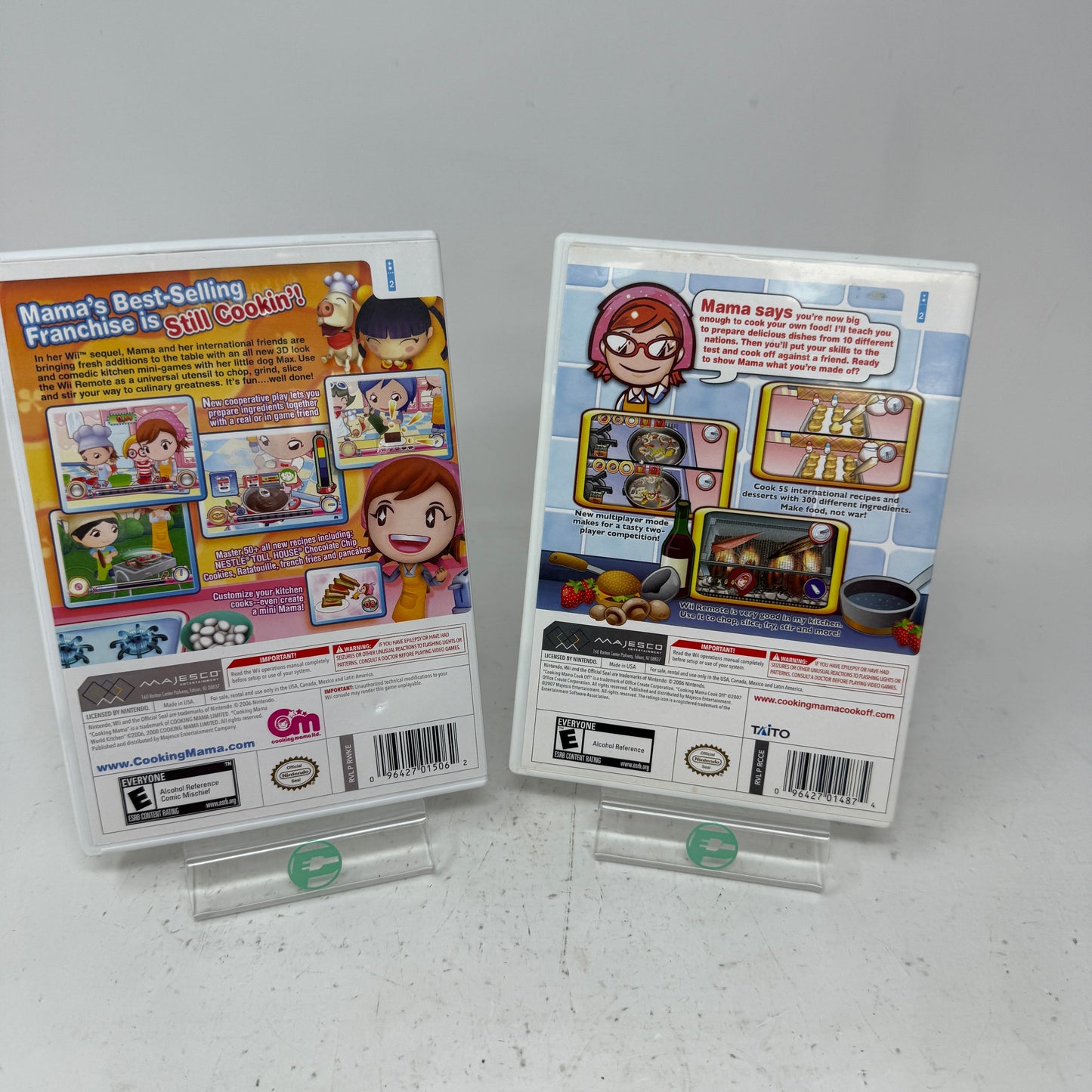 Lot of 2  Games Nintendo Wii- Mama Cooking