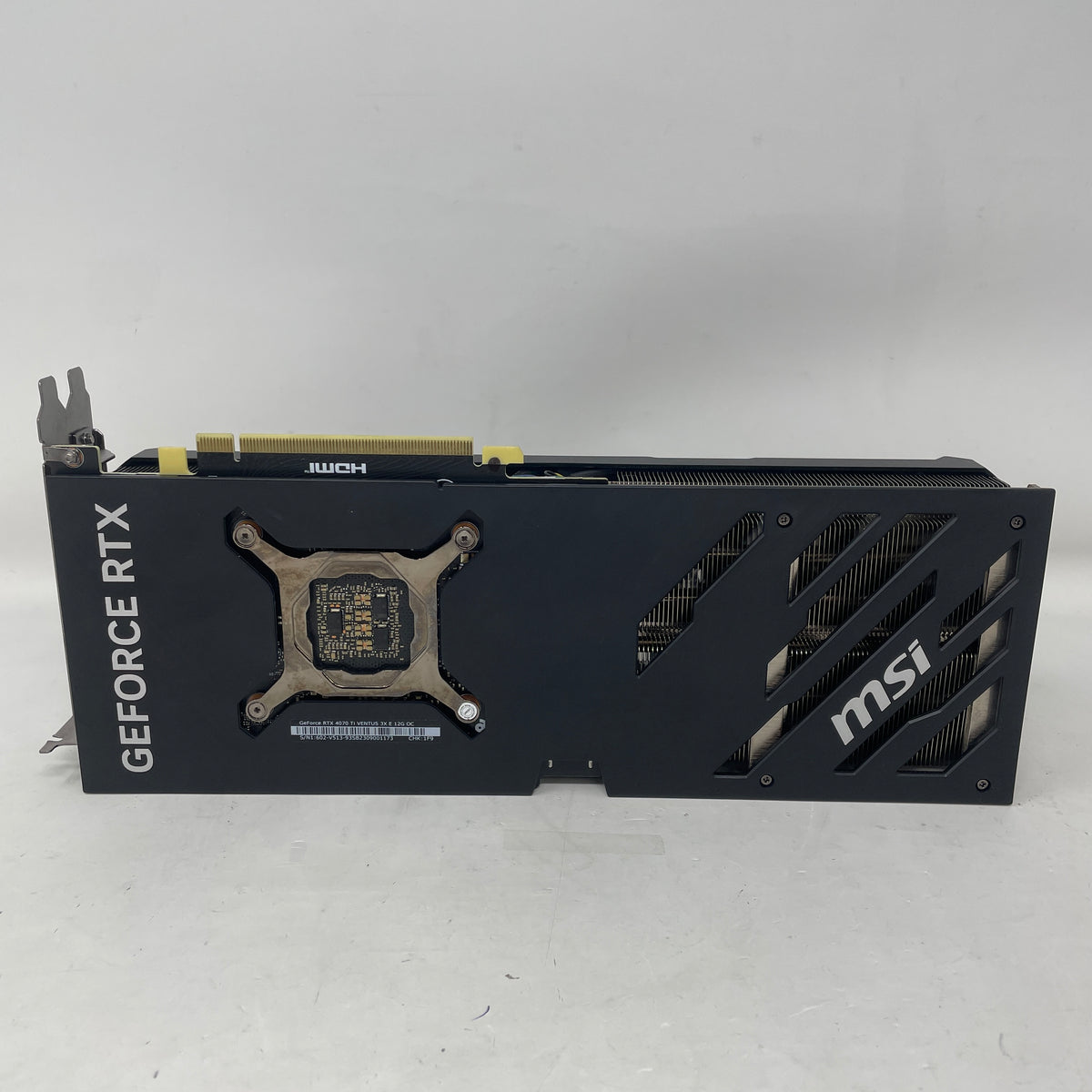 MSI GeForce RTX 4070 Ti Ventus 3X OC 12GB GDDR6X Graphics Card G407TV3X12C