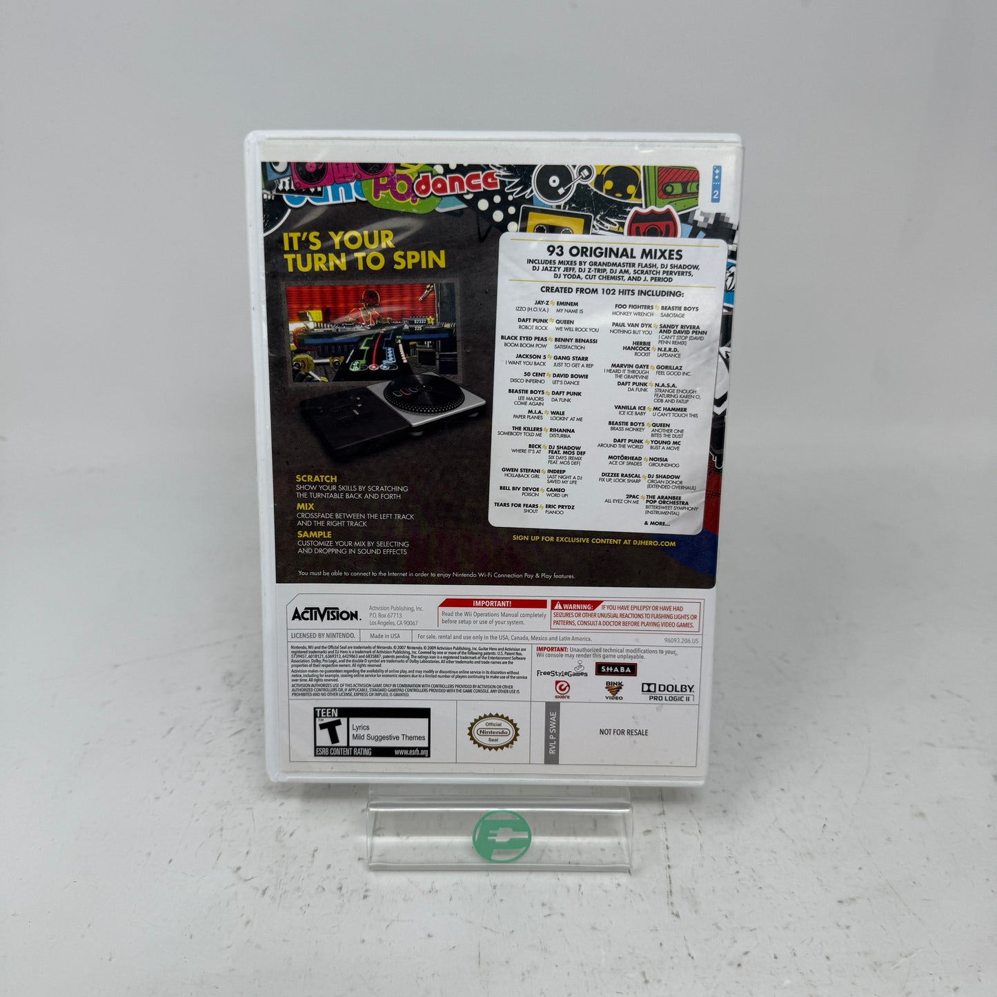 DJ Hero (game only) (Nintendo Wii, 2009)