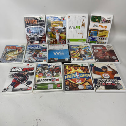Lot of 13 Nintendo Wii Games- Sports
