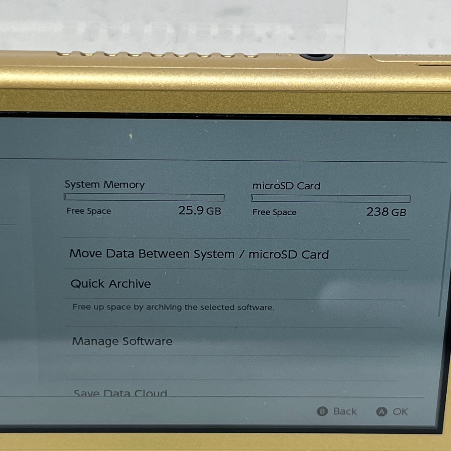 Nintendo Switch Lite Handheld Game Console Only HDH-001 Hyrule Gold Edition