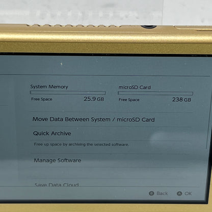 Nintendo Switch Lite Handheld Game Console Only HDH-001 Hyrule Gold Edition