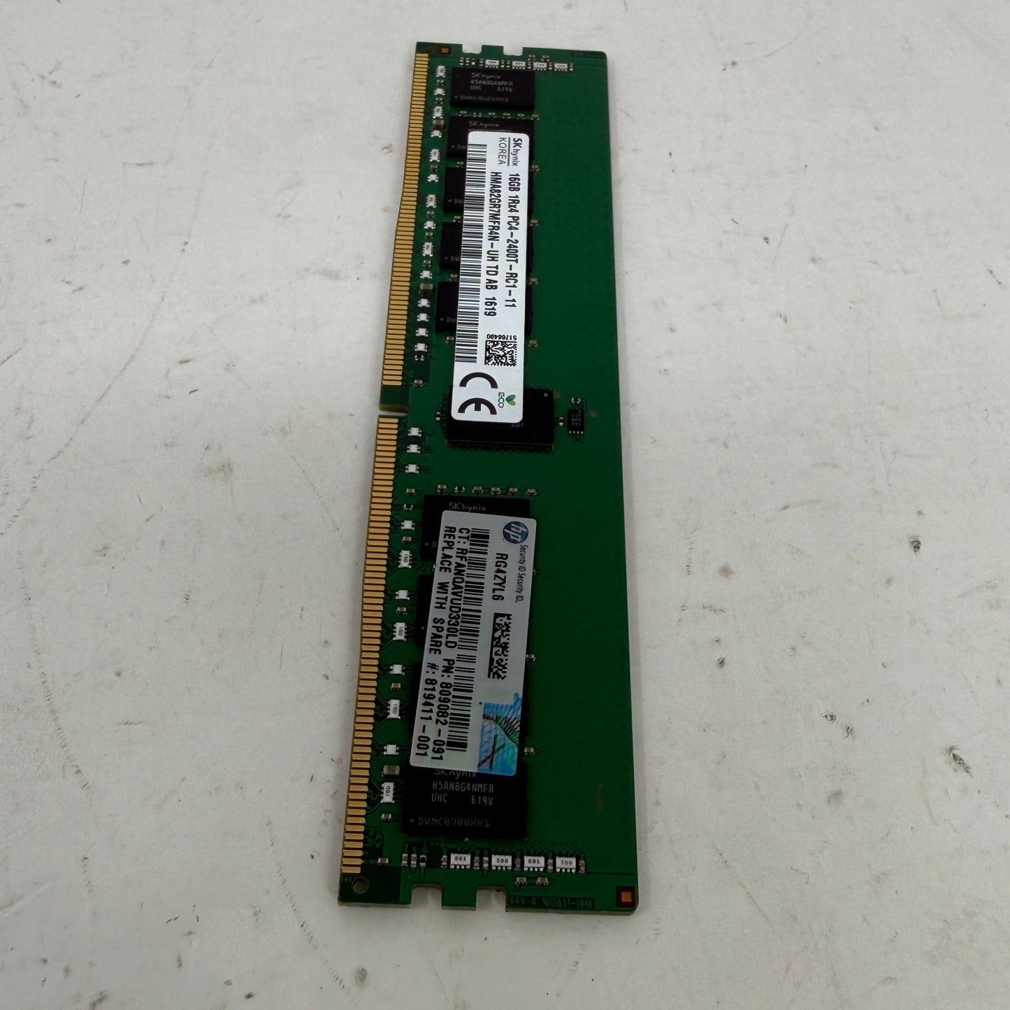 SK Hynix PC4-2400T-RC1 16GB (1x16GB) RAM DDR4 2400MHz HMA82GR7MFR4N-UH