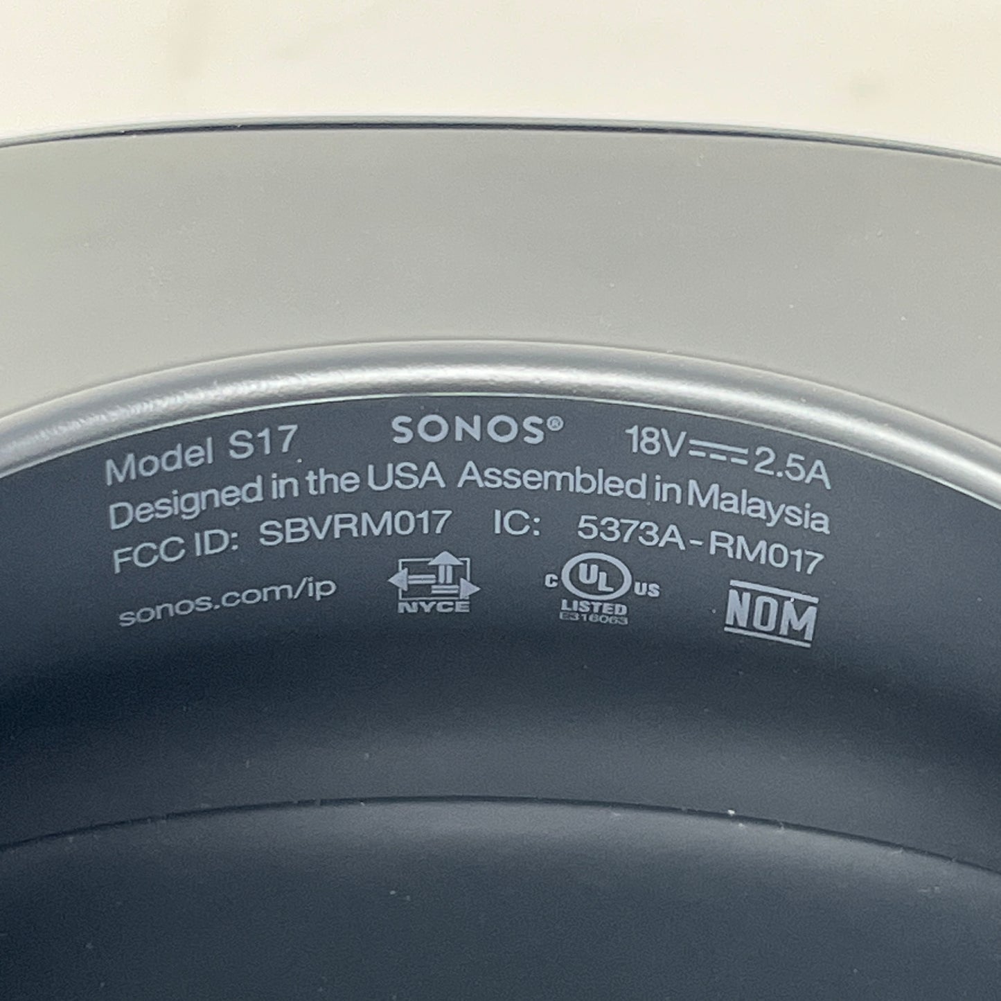 Sonos S17 Portable Wireless Bluetooth Speaker Black