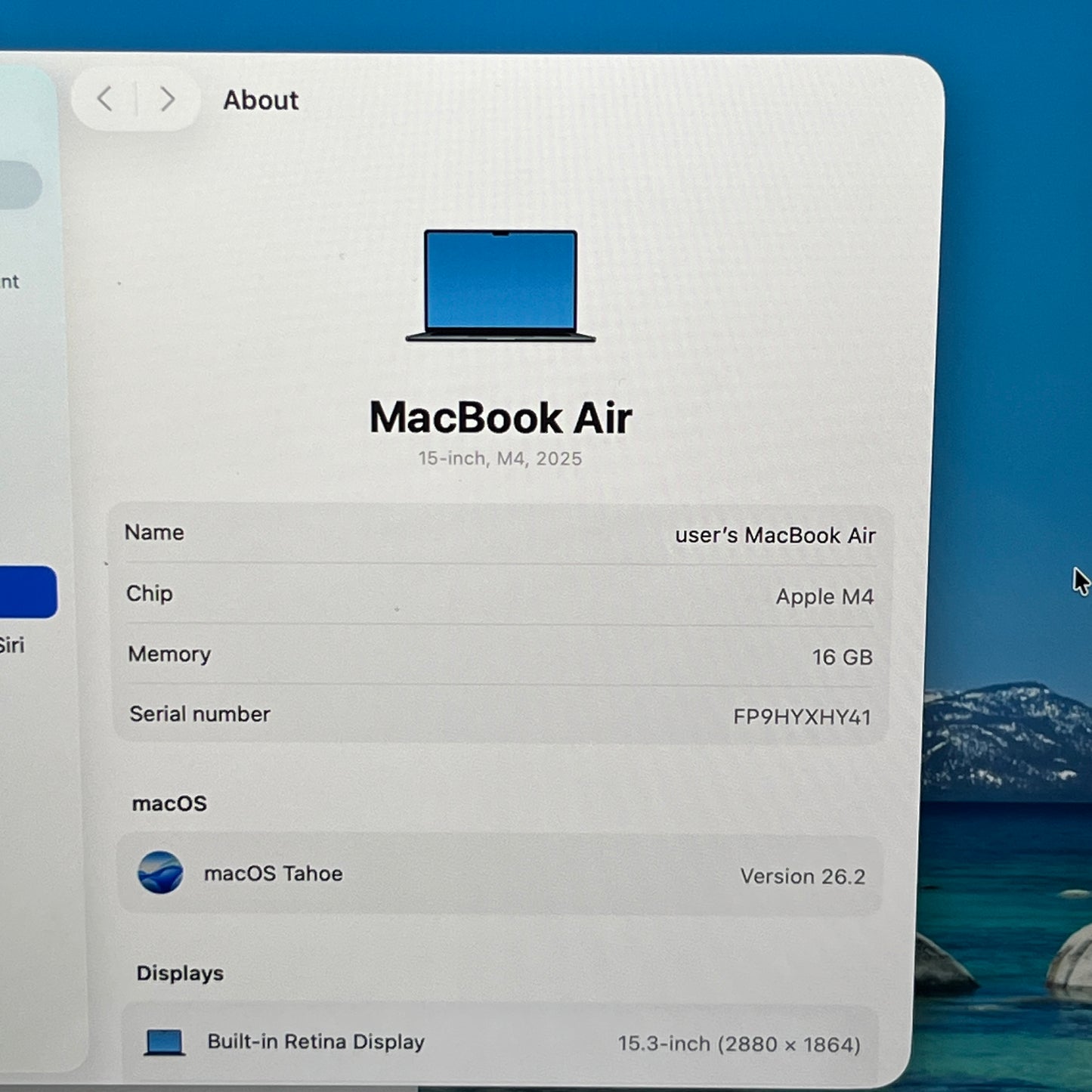 2025 Apple MacBook Air 15" M4 10C GPU 4.5GHz 16GB RAM 256GB SSD A3241