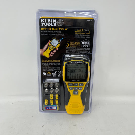 New Klein  Tools Ethernet Cable Tester Kit with Scout Pro 3 Tester VDV501-851