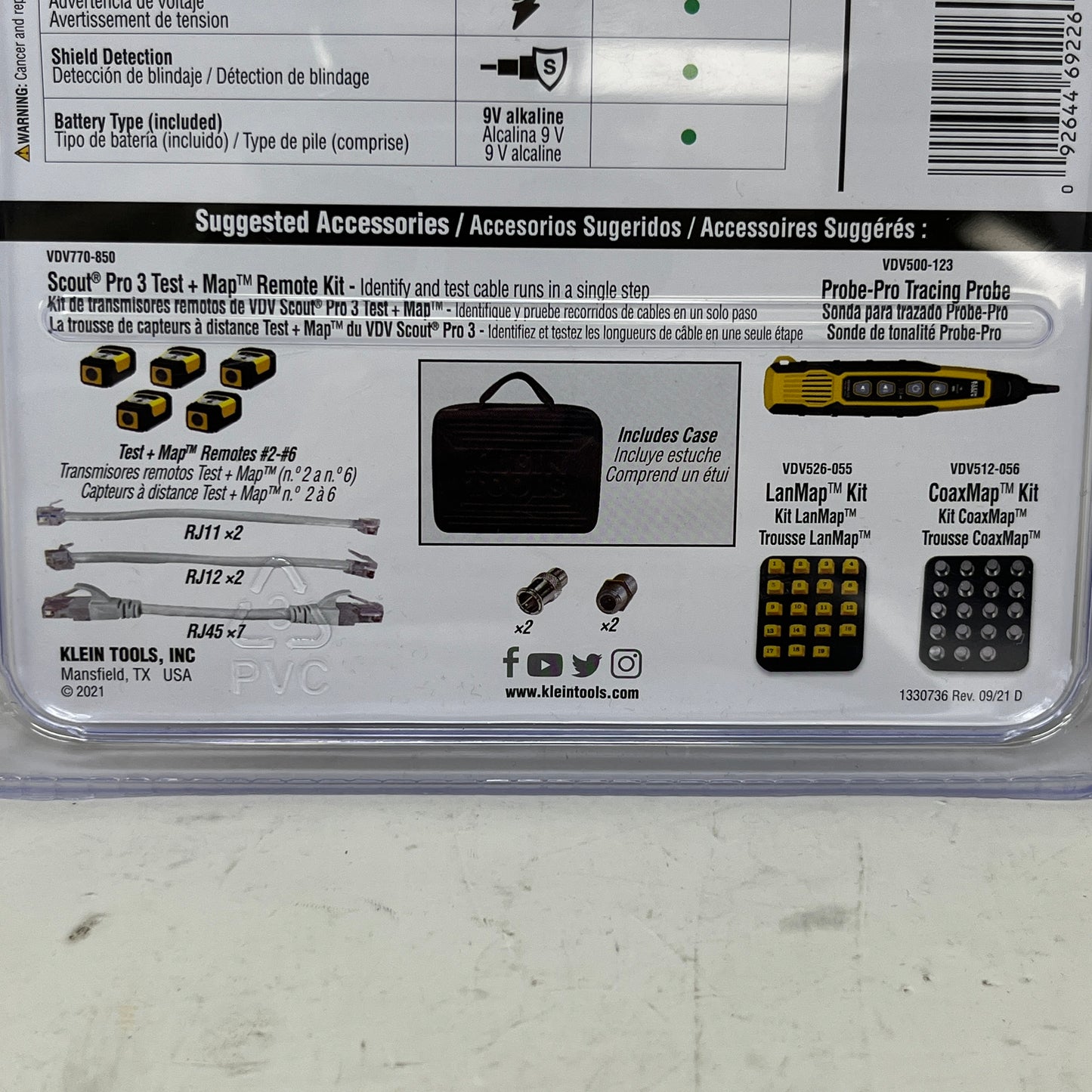 New Klein  Tools Ethernet Cable Tester Kit with Scout Pro 3 Tester VDV501-851