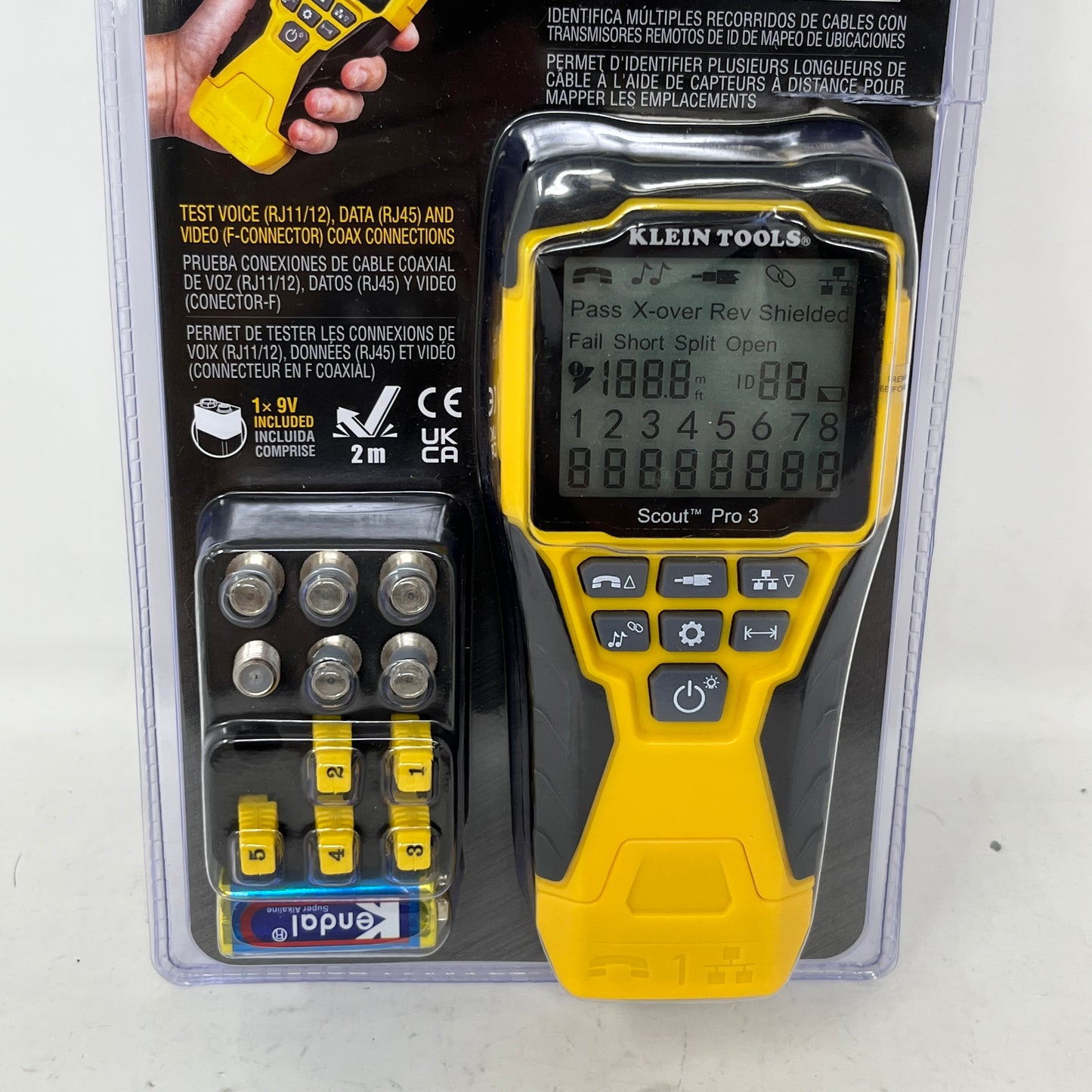 New Klein  Tools Ethernet Cable Tester Kit with Scout Pro 3 Tester VDV501-851