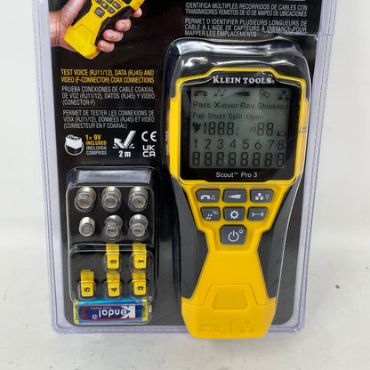 New Klein  Tools Ethernet Cable Tester Kit with Scout Pro 3 Tester VDV501-851