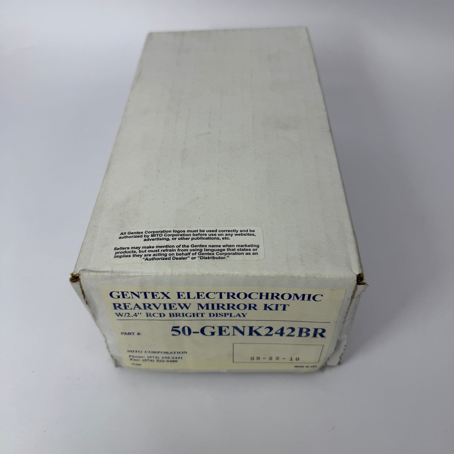 New Gentex Electrochromic  Rearview Mirror Kit 50-GENK242BR