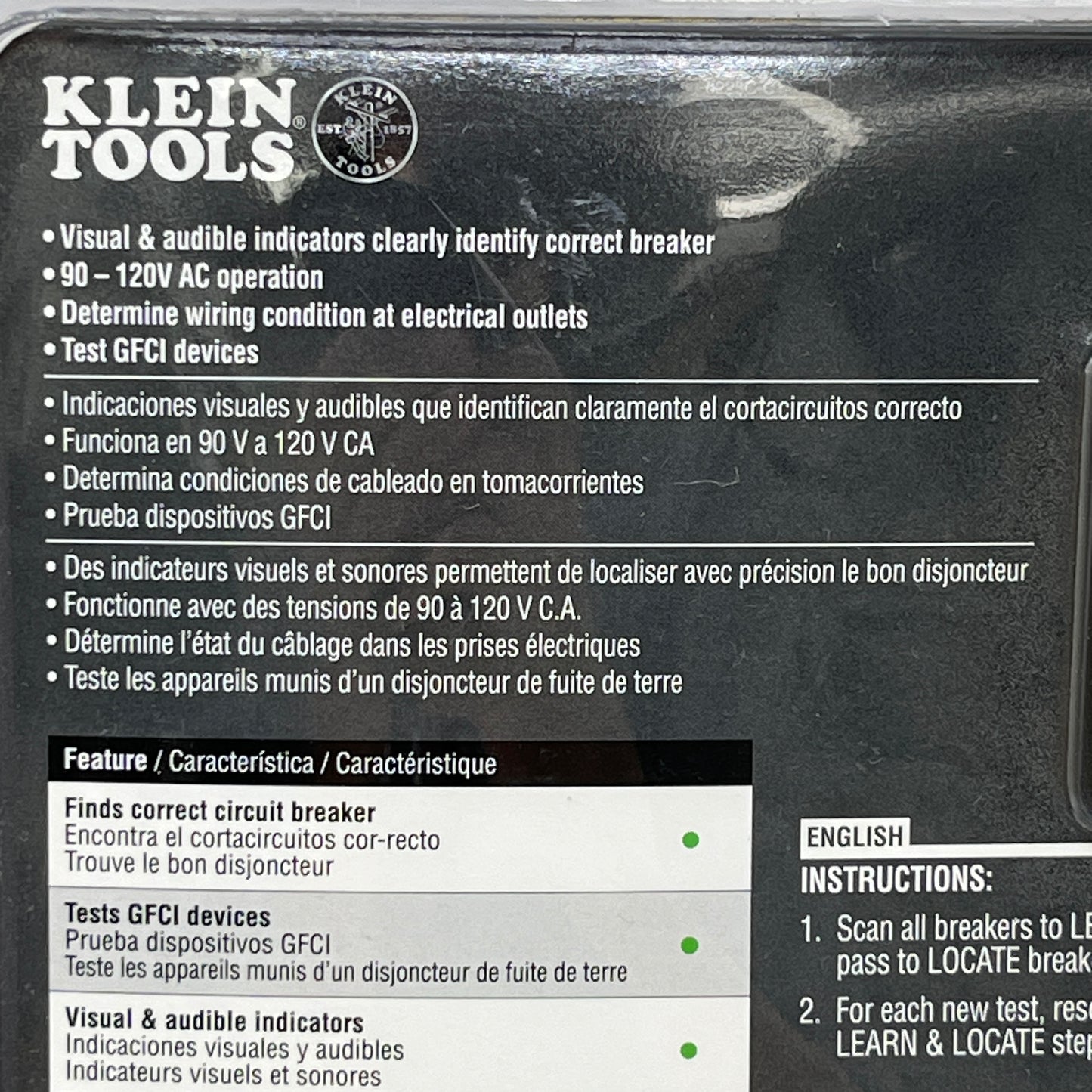 New Klein  Tools AC Circuit Breaker Finder Electric Tester ET310