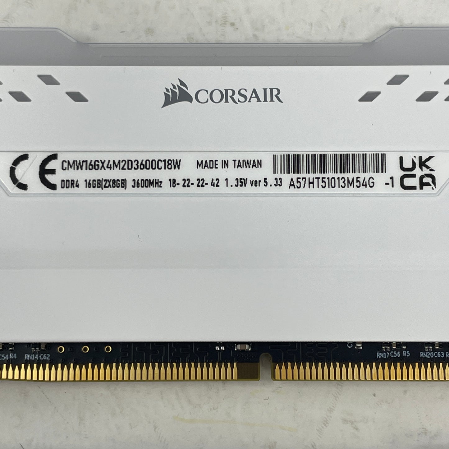 Corsair Vengeance RGB Pro 16GB (2x8GB) RAM DDR4 3600MHz CMW16GX4M2D3600C18W