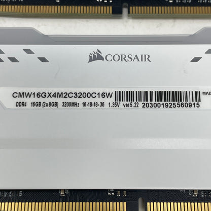 Corsair Vengeance RGB Pro 16GB (2x8GB) RAM DDR4 3200MHz CMW16GX4M2C3200C16W