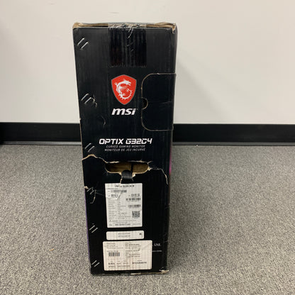 New MSI Optix G32C4W 32" Curved Gaming Monitor 165Hz 1ms FHD 1080p  DP HDMI