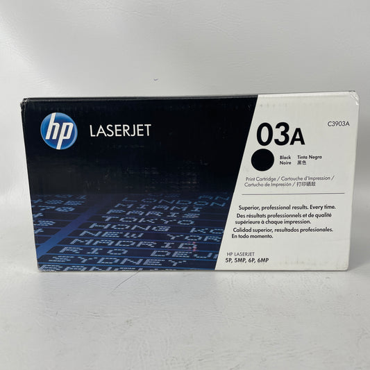 New HP LaserJet 03A Black Toner Cartridge C3903A
