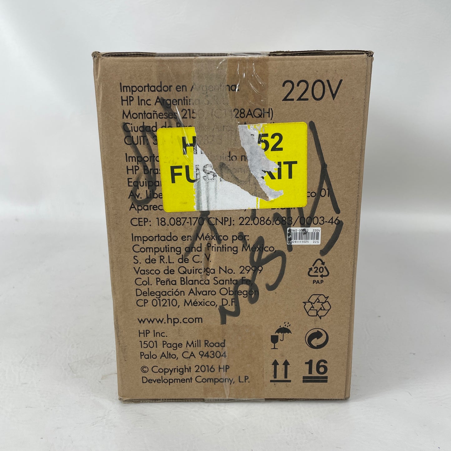 New Hp LaserJet 220V Fuser Kit B5L36A