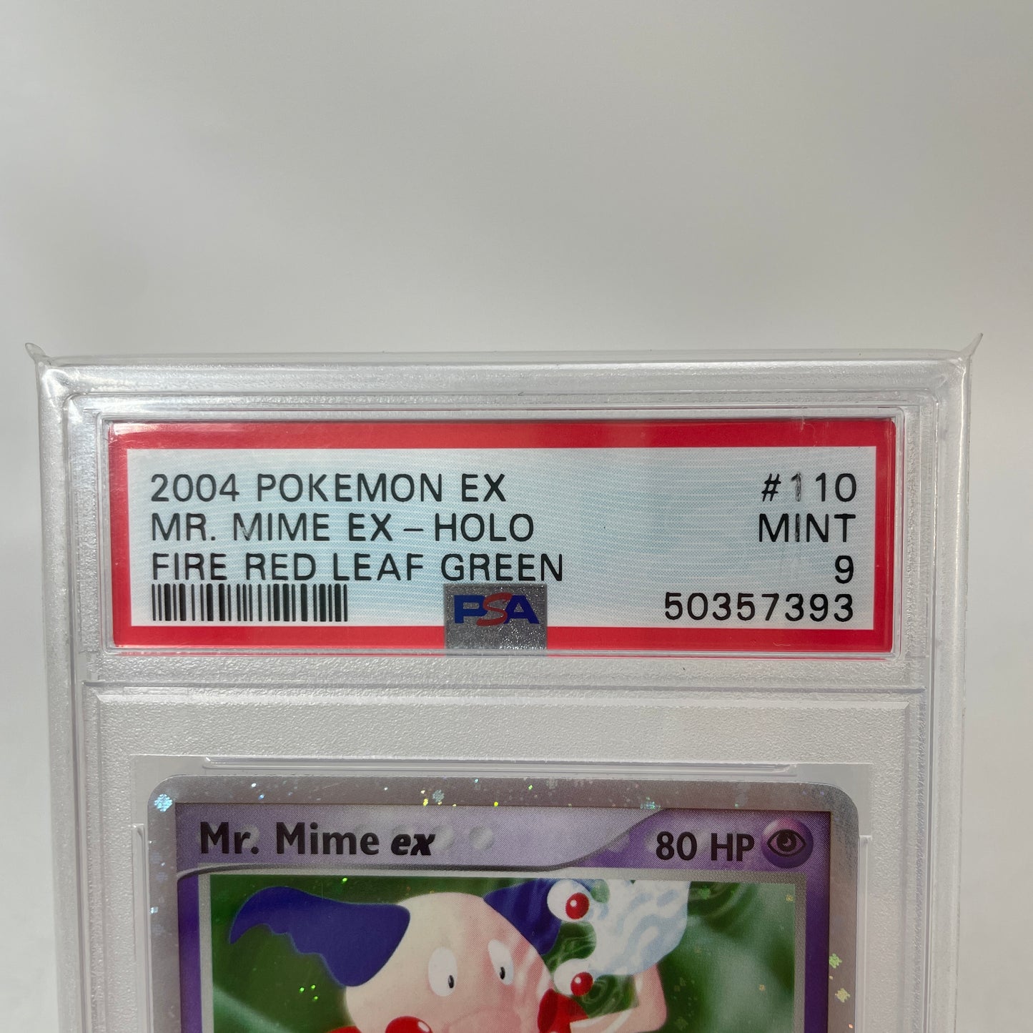 Pokémon TCG EX FireRed & LeafGreen Mr. Mime ex 110/112 Holofoil English PSA 9