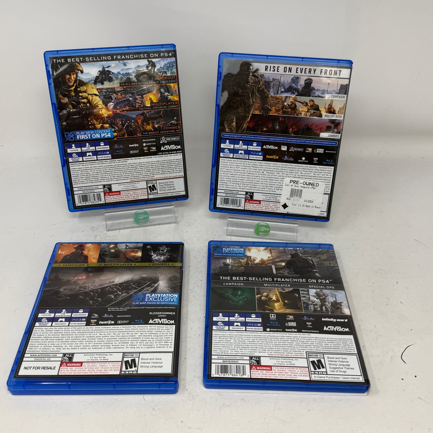 Lot of 4 Sony PlayStation 4 PS4 Games- Call of Duty