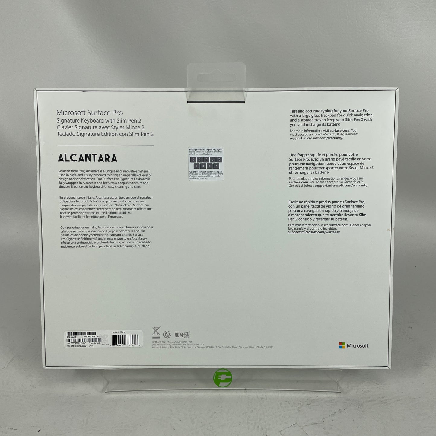 Microsoft Surface Signature Keyboard w/ Slim Pen 2 for Pro X, 8, 9 8X6-00001