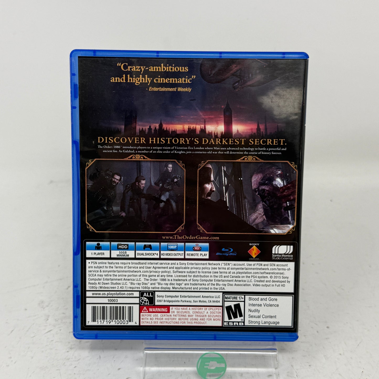 The Order: 1886 (Sony PlayStation 4 PS4, 2015)
