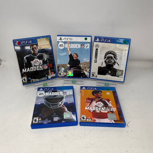 Lot of 5 Games Sony PlayStation 4 PS4- Madden