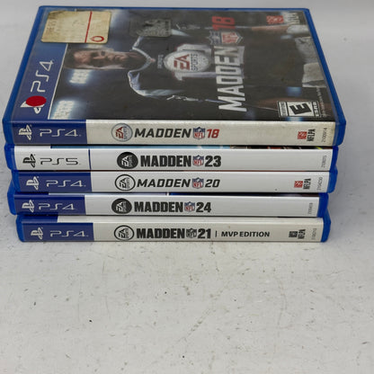 Lot of 5 Games Sony PlayStation 4 PS4- Madden