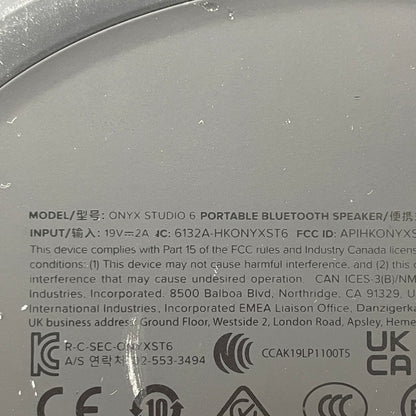 Harmon Kardon Onyx Studio 6 Portable Bluetooth Speaker Black