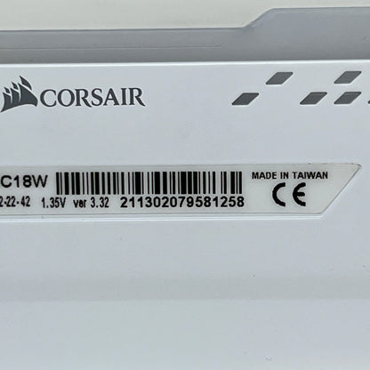 Corsair Vengeance RGB Pro 16GB (2x8GB) RAM DDR4 3600MHz CMW16GX4M2D3600C18W