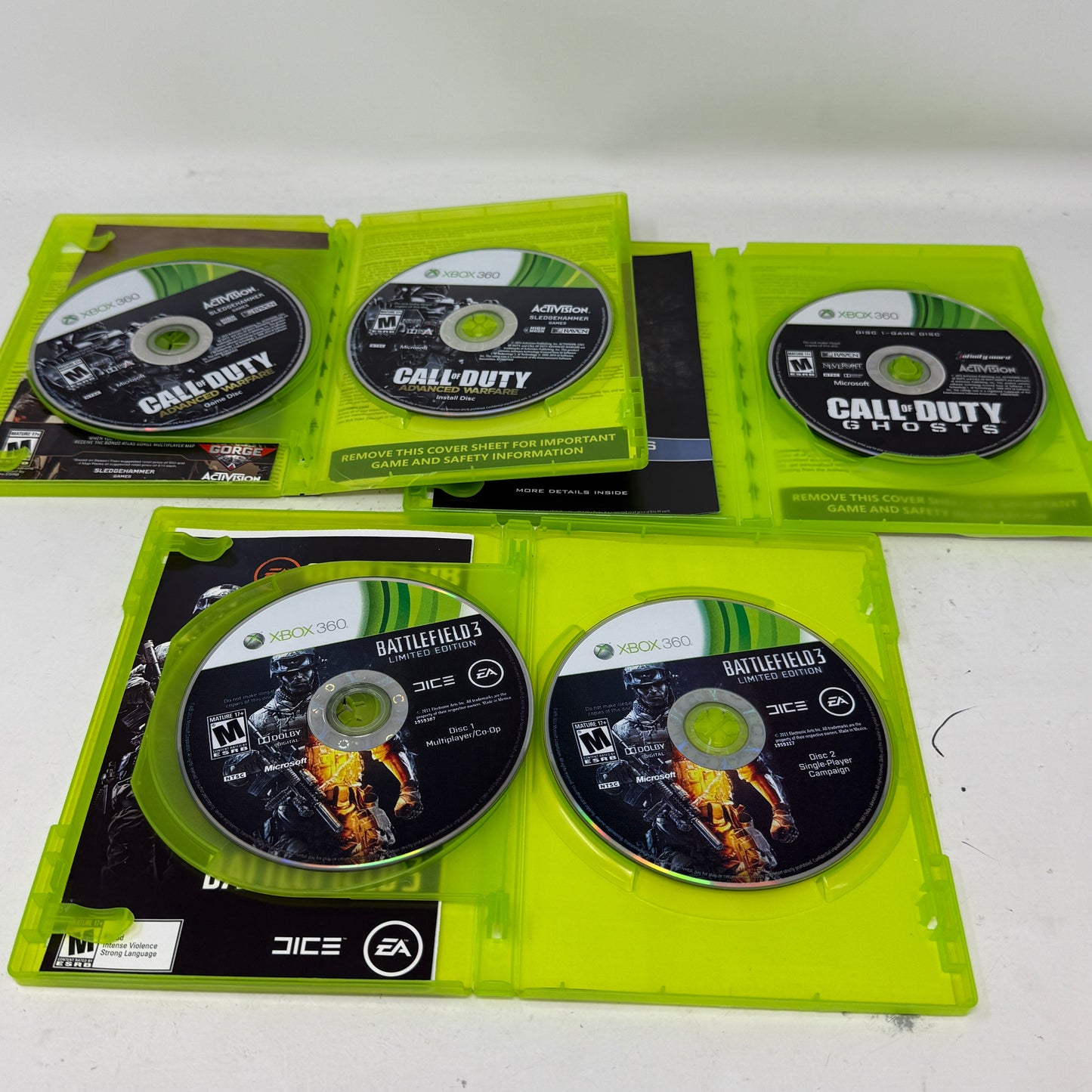 Lot of 3 Games Microsoft 