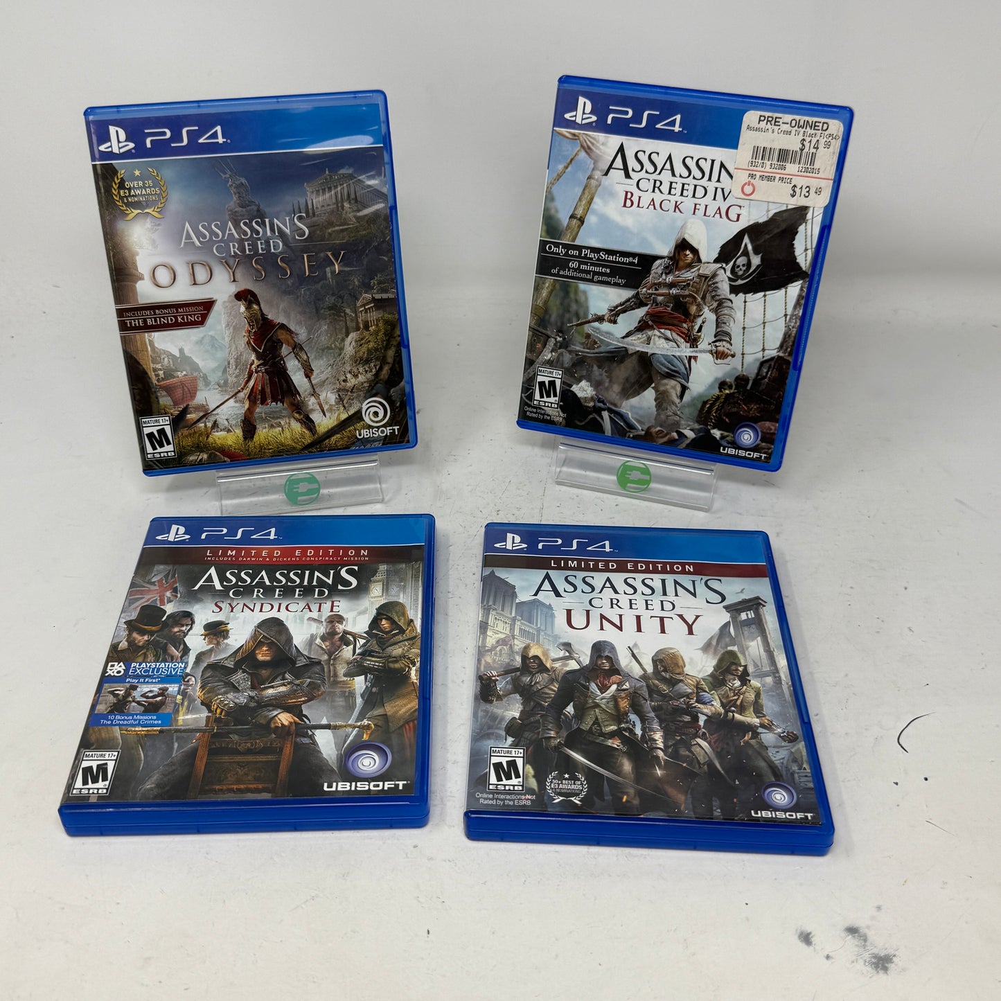 Lot of 4 Sony PlayStation 4 PS4 Games-Assassins Creed