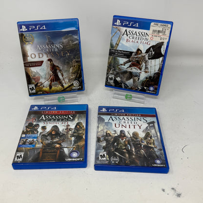 Lot of 4 Sony PlayStation 4 PS4 Games-Assassins Creed