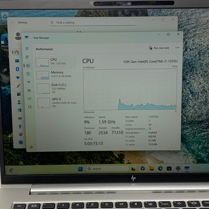 HP EliteBook 840 G9 14" i7-1255U 1.7GHz 16GB RAM 512GB SSD