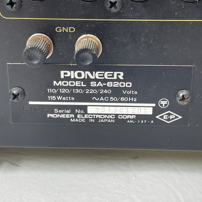 Pioneer Electronic Corp SA-6200 Stereo Amplifier