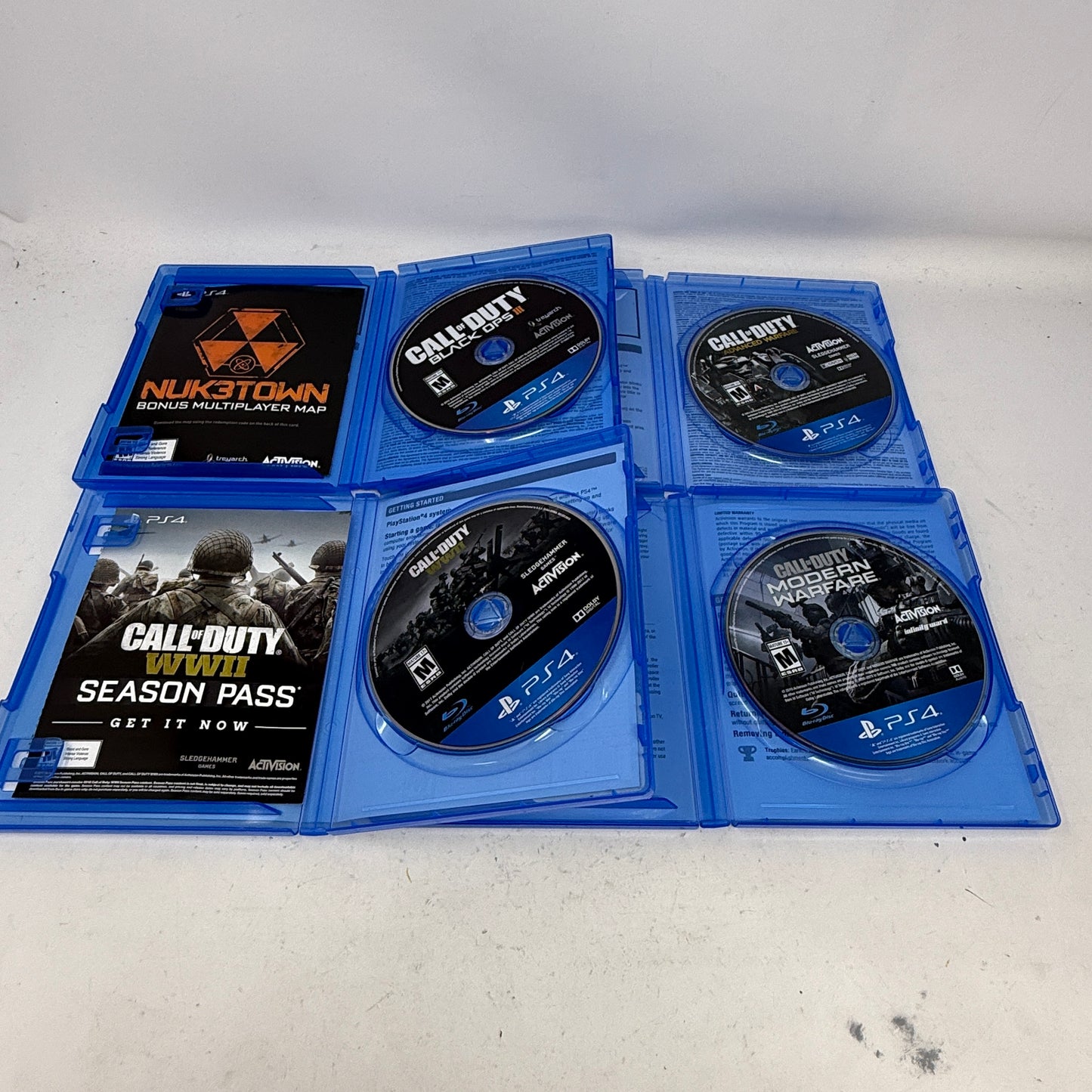 Lot of 4 Games Sony PlayStation 4 PS4- Call of Duty
