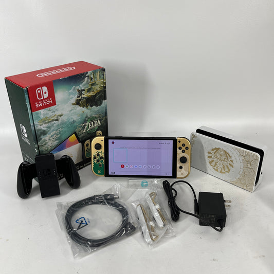Nintendo Switch OLED Console Gaming System HEG-001 Gold / Black